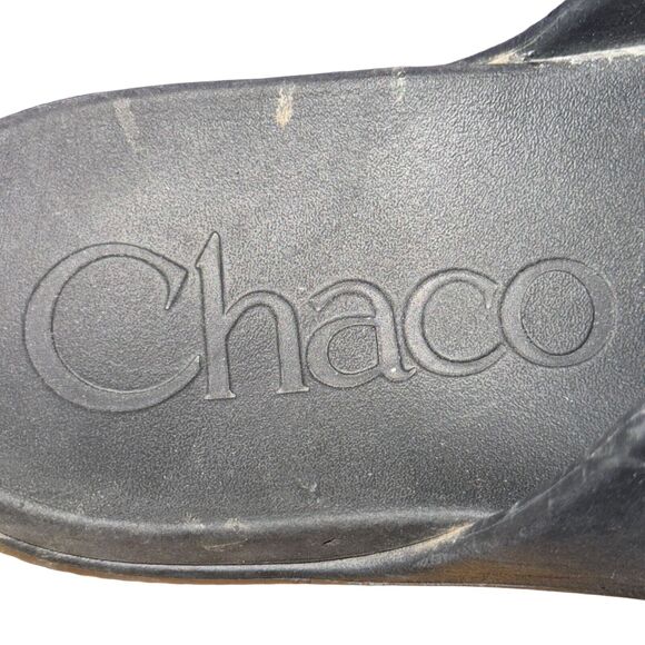 Chaco Chillos Slide Women's Size 7 Black Adjustable Strap Sandals Slip On Shoes - Picture 7 of 10